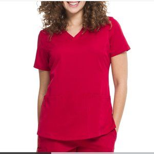 RED medical scrubs